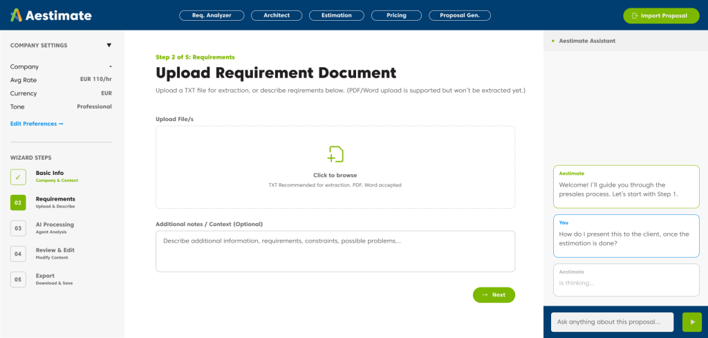 Aestimate